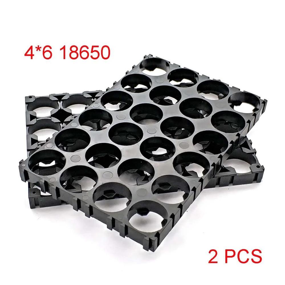18650 Battery Holder Safety Anti Vibration Holder Bracket Li-ion Cell Holder Cylindrical Plastic Case Diameter 18.5mm
