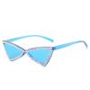 Vintage Cute Cat Eye Diamond Sunglasses Personality Candy Color Women Sun Glasses UV400