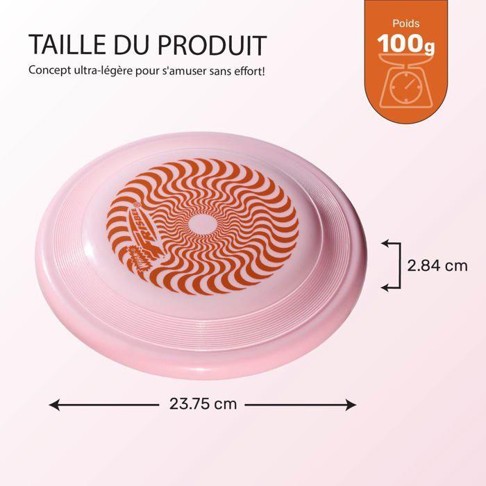 Frisbee Disque Volant, 23,75cm für 5 Jahre und Älter - 100g, Rosa