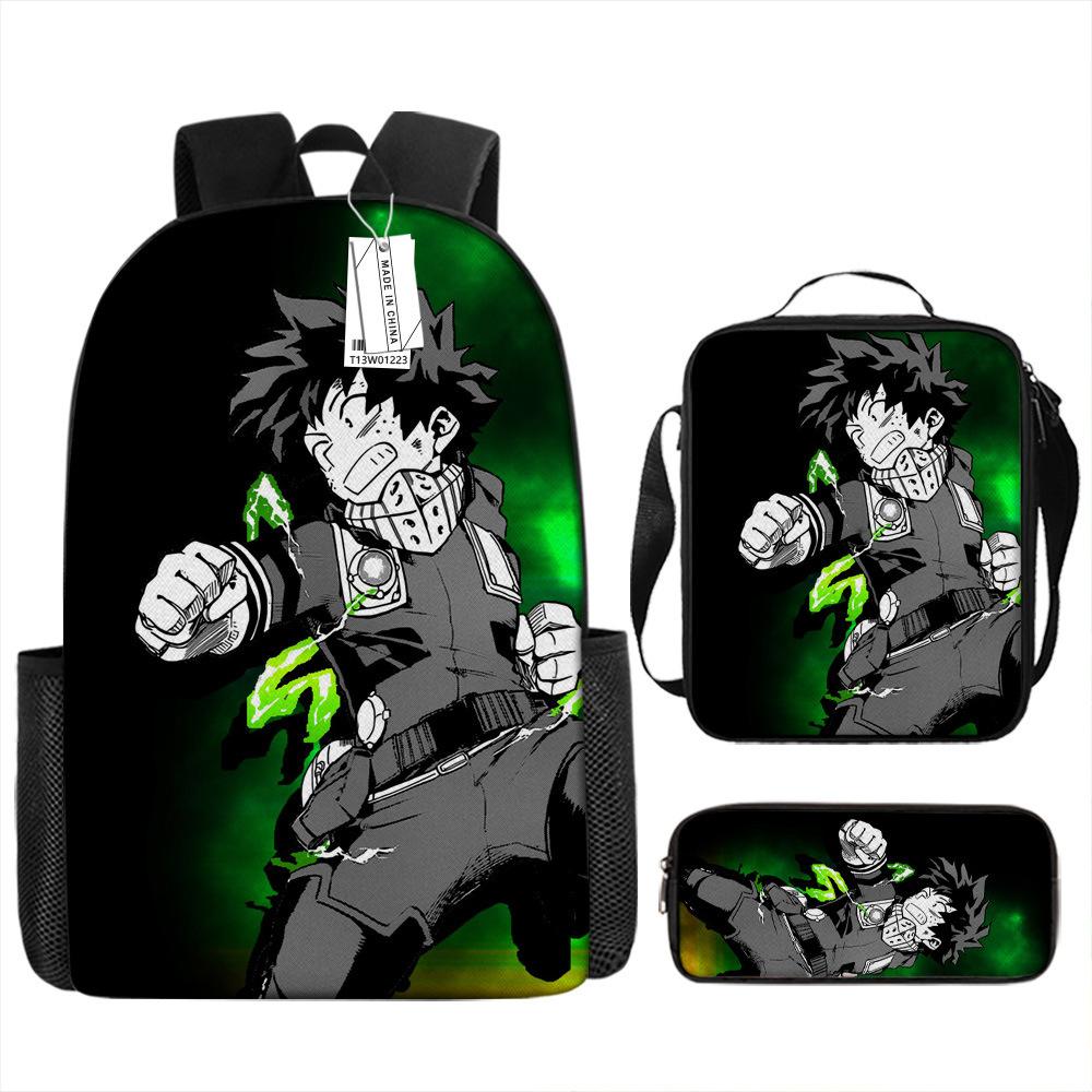 Around My Hero Academia My Hero Academia School Bag New Burden Reduction Spine Protection Elementary School Backpack