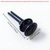 2pcs Universal Dual Flush Push Button for Toilet Tank Black Round Head Easy Install Water Saving Bathroom Replacement Part