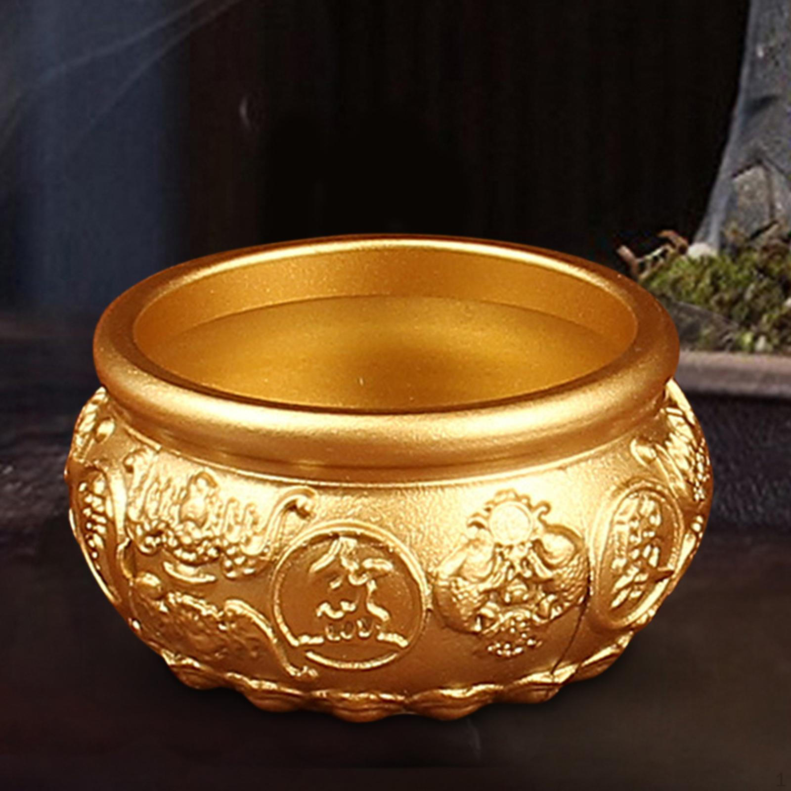 Декоративная латунная чаша фэн-шуй для процветания и изобилия S
