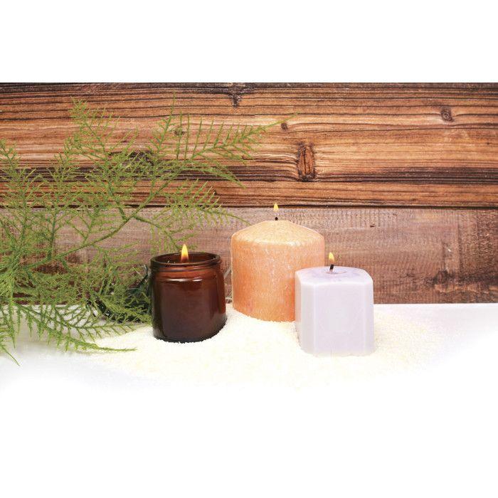 Cire à Bougie Végétale - DTM - 400 gr - Naturelle - Prête à l'emploi - Givrée