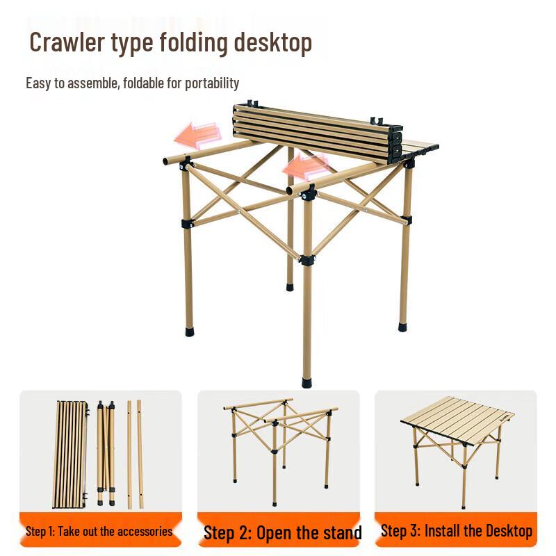 DEERWAY Outdoor Portable Table & Chair Set