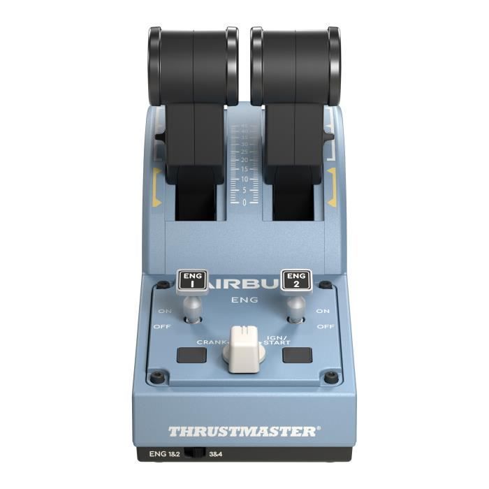 THRUSTMASTER Joystick TCA Officer Pack Airbus Edition : Ergonomická replika Mini-páky a Kvadratu Airbus