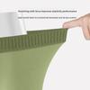 Men's Spring and Summer Pure Cotton Breathable Graphene Antibacterial Crotch Mid Waist Briefs