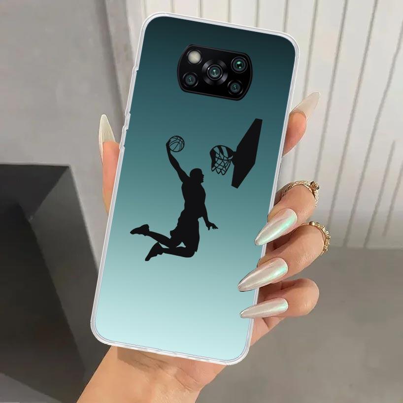 

Basketball Basket Sports Phone Case for Xiaomi Poco X7 X6 X5 X4 X3 Nfc F6 F5 F4 GT F3 F2 Pro F1 M5S M4 M3 5G Soft Funda Print Sh Xiaomi Poco X7