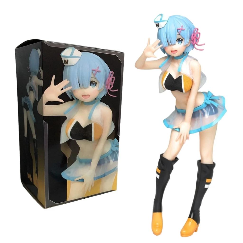 21CM Anime Re:Zero kara Hajimeru Isekai Seikatsu Memory Snow Rem Precious Figure Original Campaign Girl ver Model Toy Gift