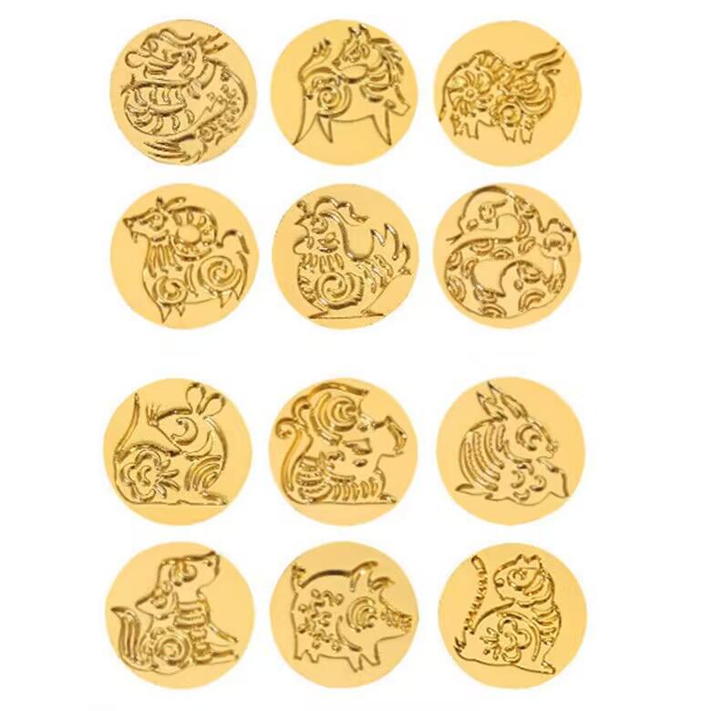 Luminous Five-Leaf Clover & Star Wax Seals - Mixed Colors, 100 Pieces