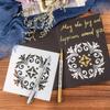 12 Adet Mandala Boyama Şablonu Kendin Yap Yeniden Kullanılabilir Dekoratif Şablonlar Scrapbooking Tebrik Kartları El Sanatları Yapımı Sanat Malzemeleri