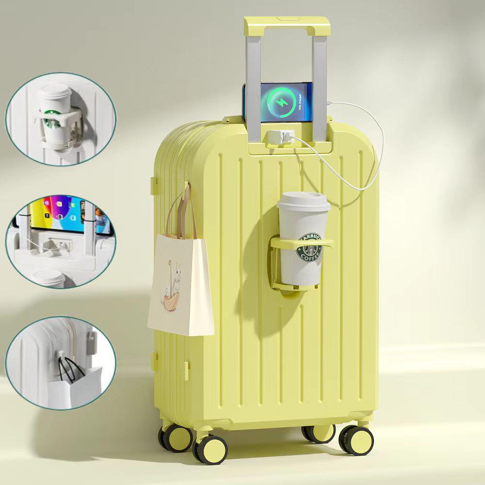 20-Inch Lightweight Spinner Suitcase: Stylish, Compact, with Combination Lock, Unisex Design and High-Quality Wheels for Easy Travel.