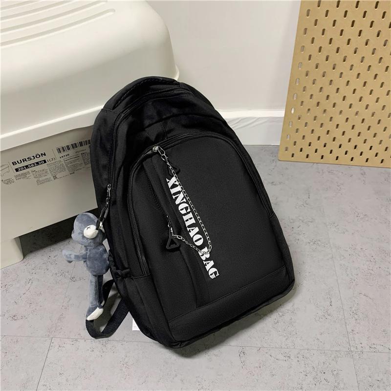 Schoolbag Junior High School Student Schoolbag Male College Student Ins Trend Large Capacity Backpack College Student Travel Computer Bag Backpack 