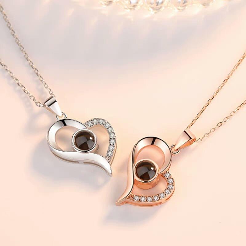 Simple Cutout Heart Collar Necklace, Chic Love Designed Neck Pendant, Stylish Daily Wear Ornament