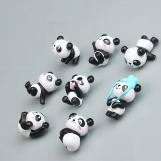 Panda Refrigerator Magnet Decoration Po Wall Message Sticker Room Souvenir Decoration Set