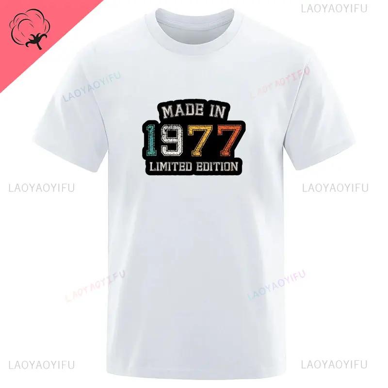 May 25 1977 Birth Gift T-shirt Men's Harajuku Top Fashion Classic Unique Vintage Brand T-shirt Vintage Streetwear Birthday Gift