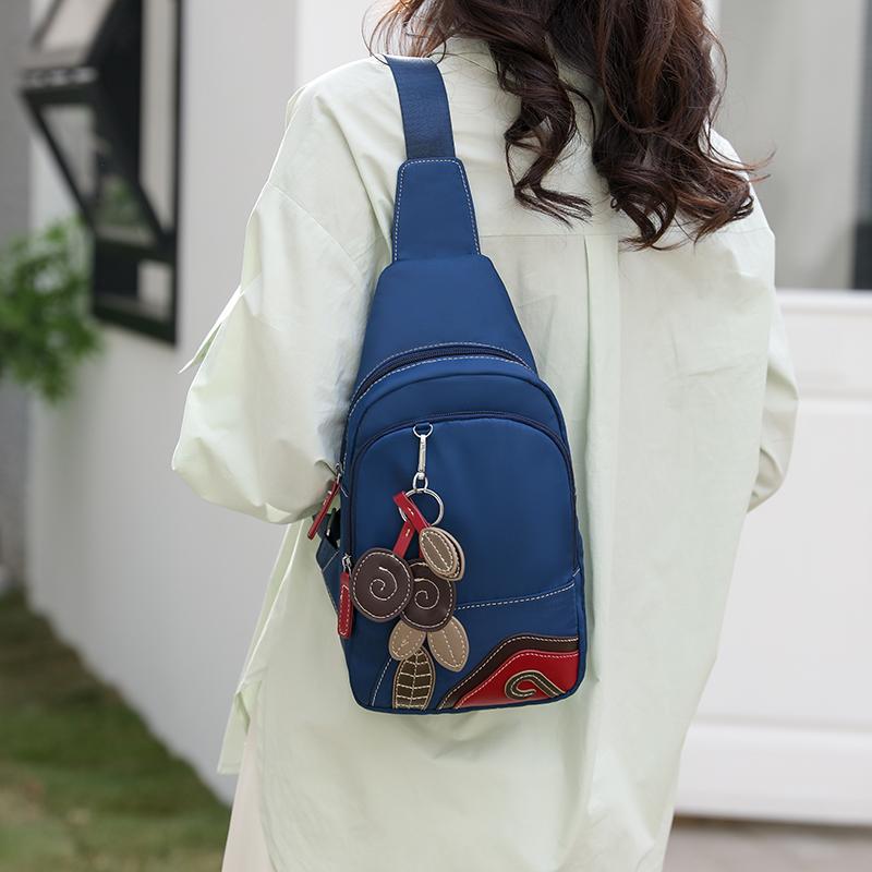 Oxford Chest Bag Women's Retro Travel Small Back Pack