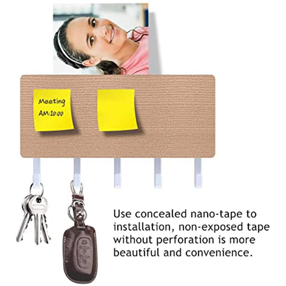 Schlüsselhalter Mehrzweck Schlüsselhaken Wandmontage Schlüsselaufhänger für Eingangsbereich Windfang Flur Küche Büro