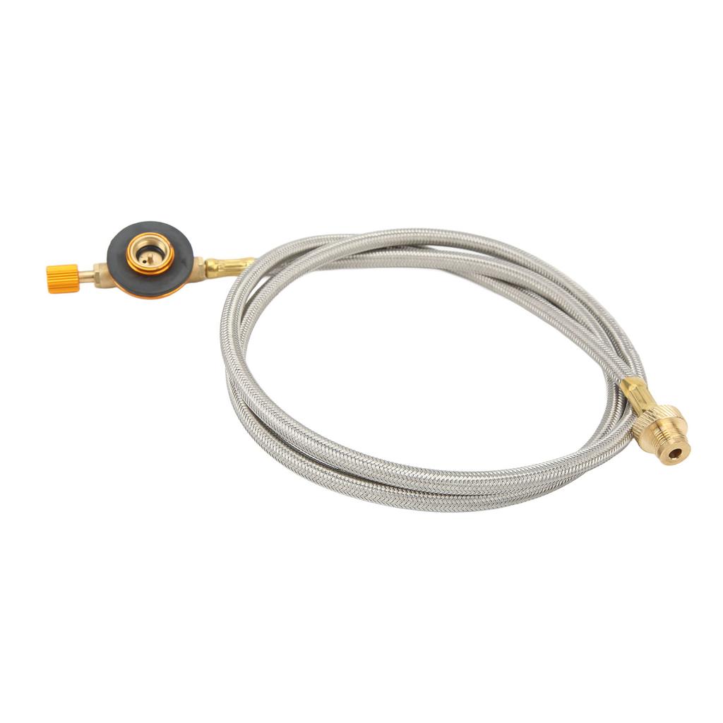 Flat Gas Tank Extension Tube Brass Stainless Steel Rubber Propane Extension Hose for Outdoor