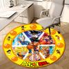 1pc Dragon Ball Characters Artwork Round Carpet, Made of Polyester,Perfect for Decorating Office Chairs, Living Rooms