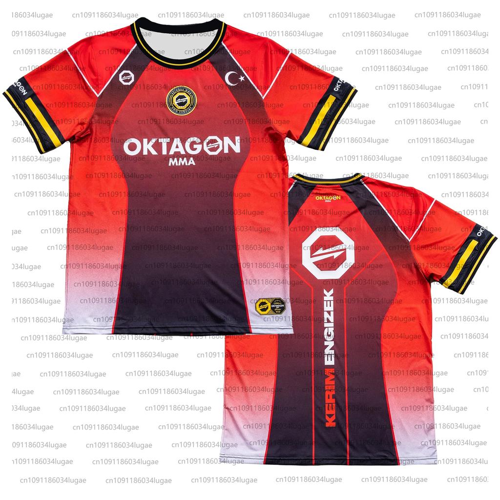 2025 Summer Print OKTAGON Fighting Fighter Fans Uniform Men Women Breathable Round Neck Short Sleeve Man Casual T-shirt Jersey