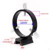 Telescope Guide Scope Ring Kit Adjustable with Base 68mm Tube