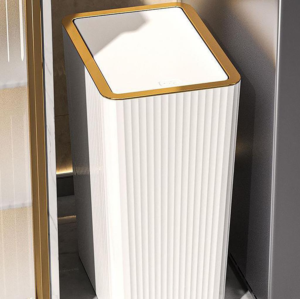 Plastic Trash  With Lid,  Basket, Kitchen With Lid, Trash  With High Appearance,  Household Use