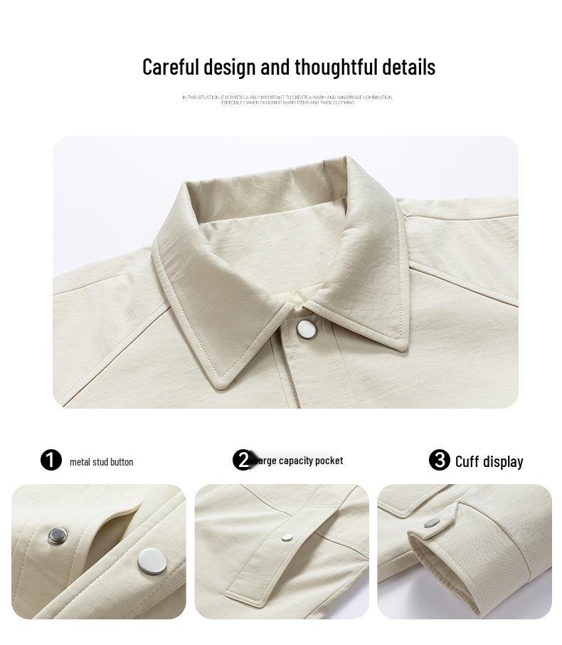 Men's Mid-Length Trench Coat - 2025 Spring/Autumn Casual Loose Jacket, Plus Size Available
