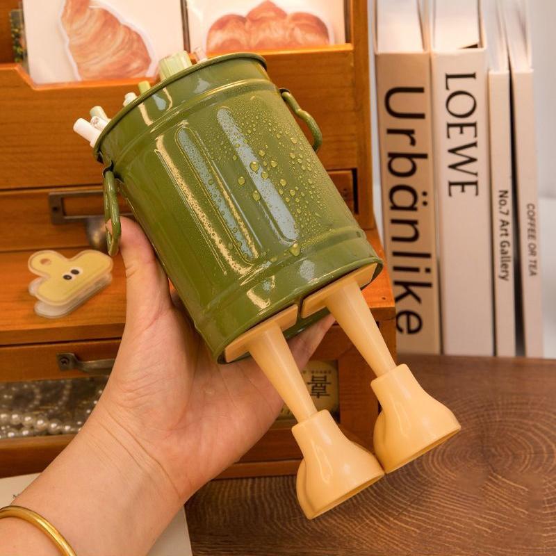 1 Pc Cartoon Pen Holder, Simple Storage Holder, For Office Storage, Desk Storage, Home Study Storage (random Letter Stickers)