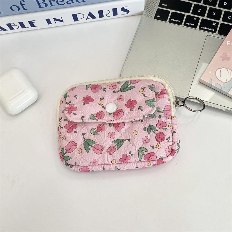 [Copyright] Cartoon Floral Multifunctional Storage Bag, Sorting Bag, ID Card Bag, Key Change Bag.