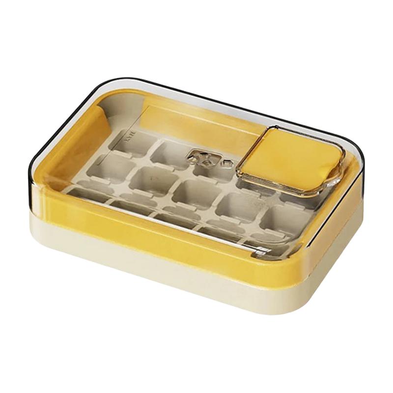 15 Grid Plastic Ice Mould for Summer Drinks Reusable Fast Freeze Ice Mold with Lid, Perfect for Cocktails Beverage Cooling Party