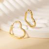 Fashion Delicate Heart Hoop Earrings for Women, Trendy Cute Jewelry Gift