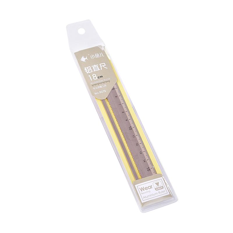 4pcs Aluminum Ruler Set,Drafting Set,With Storage Box Straight Ruler,Protractor,Students Measure Ruler Set Multi-Function Set