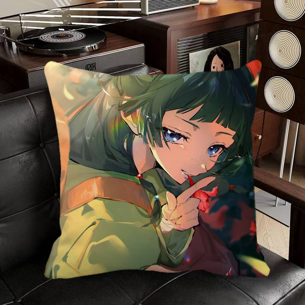 Maomao Anime The Apothecary Diaries  Pillow Case Square Pillow Bedroom Sofa Leisure Comfort Cushion Car Home Decoration