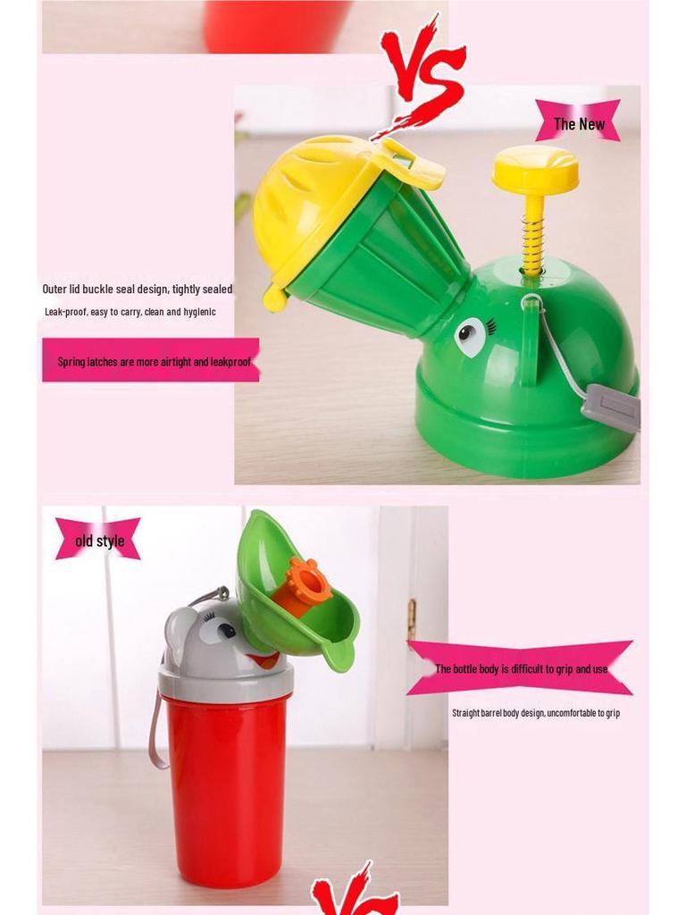 Portable Leak-Proof Toddler Urinal - Cute Design for Boys & Girls
