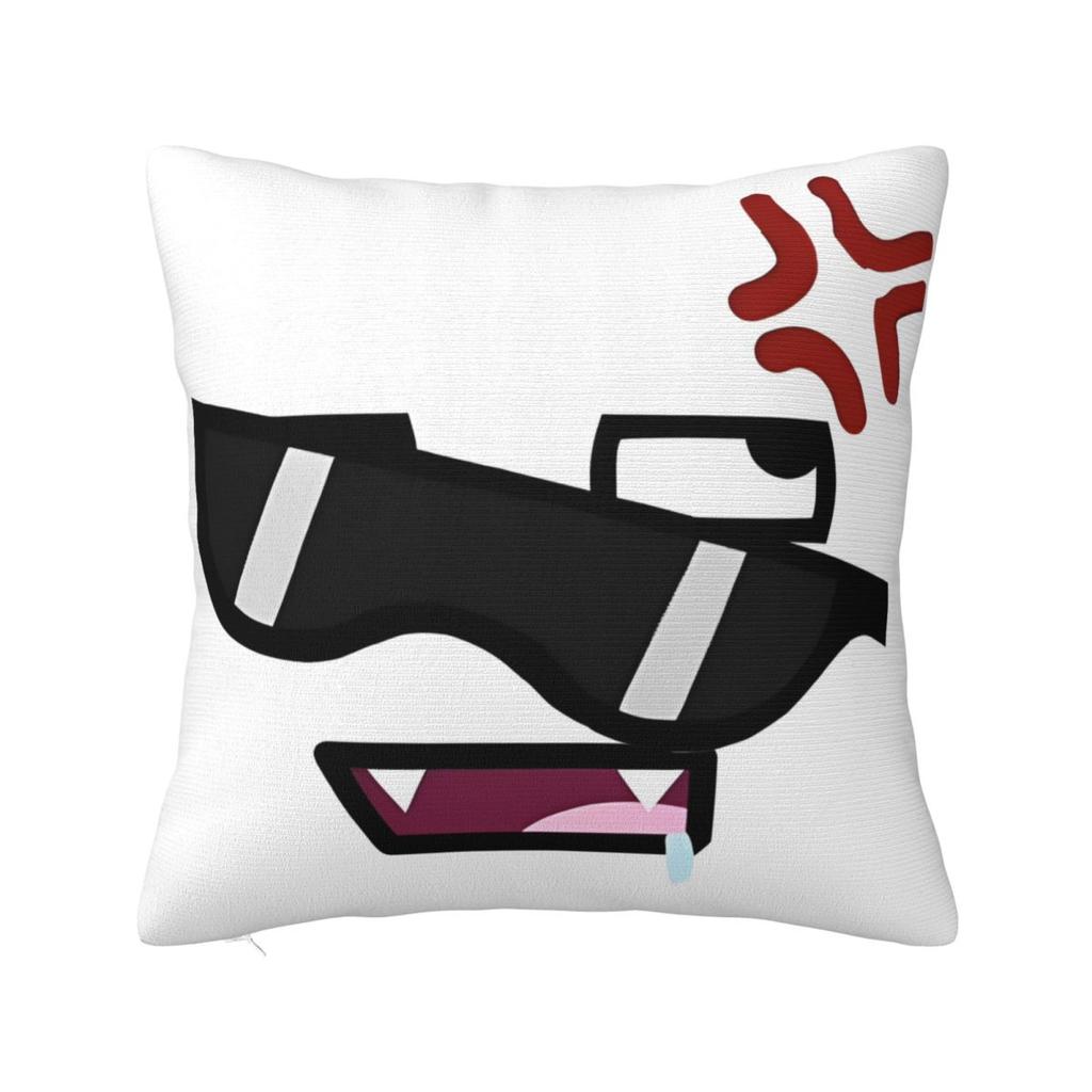 Funny Domo Kun Face Pillow Case Meme Anime Doll Cushion Covers Custom Zippered Decor Pillowcase for Bed 18"