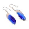 Natural Purple Lace Agate 925 Sterling Silver Jewelry Earring 2.05" AE-12128