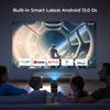 CrossV1 HY500 4K Android Projector, 1080P HD, Wireless Screen Mirroring, Portable for Home & Outdoor Use.