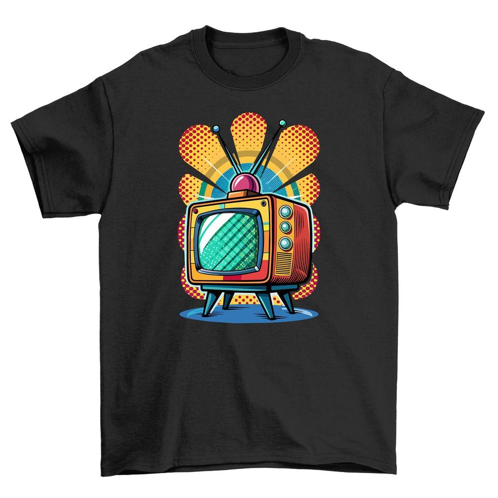 'Retro_9'' Old TV Set Funny T-shirt - Reliving the Good Ol' Days! 100% Cotton, Un
