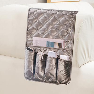 Storage Bag Sofa Armrest Organizer with Multiple Pockets Wear Resistant Non-Slip Armchair Caddy Couch Armrest