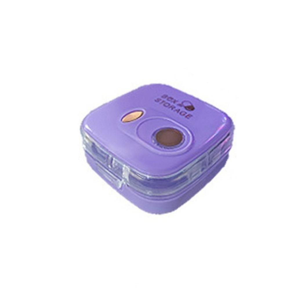 

Individual Compartments 8 Grids Pill Box Plastic Medicine Box Portable Vitamin Container Travel фиолетовый