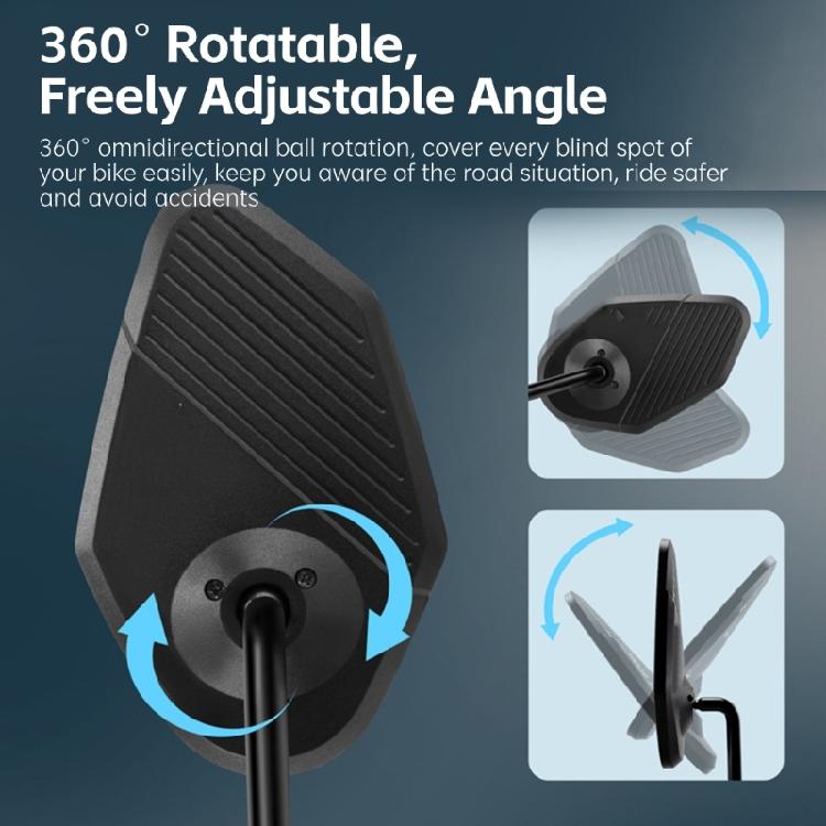 360 Degree Adjustable Rotatable Handlebar Mounted Mirror Handlebar Bicycles Mirror, Bicycles Cycling Rear View Mirror
