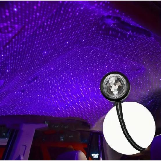 1pc Car USB Led Starry Sky Top Atmosphere Light Starry Sky Magic Colorful Lights Party Acoustic Control Lamp Gift Not Glaring CN Dome Lights 6