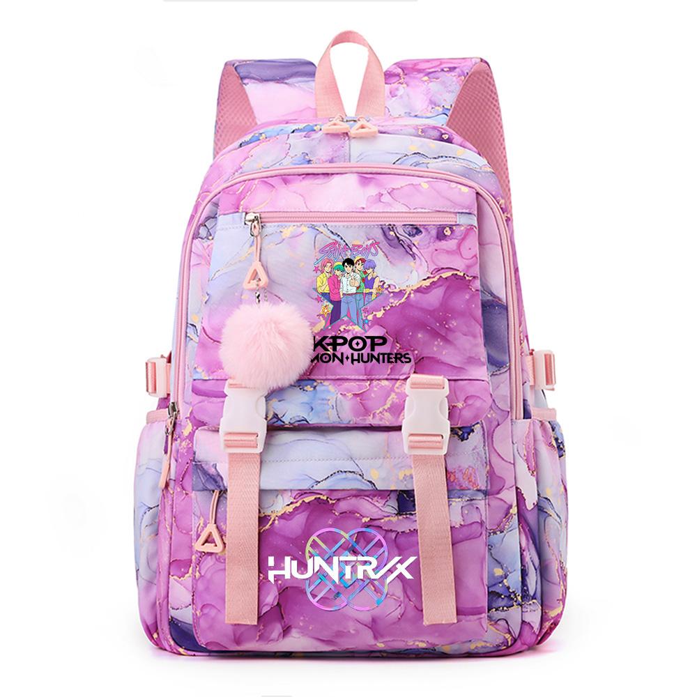 Cartoon Demon Hunters Printed Backpack Schoolbag for Teenager Student Girl Boy Bookbag Large Capacity Waterproof Travel Bag Mochila