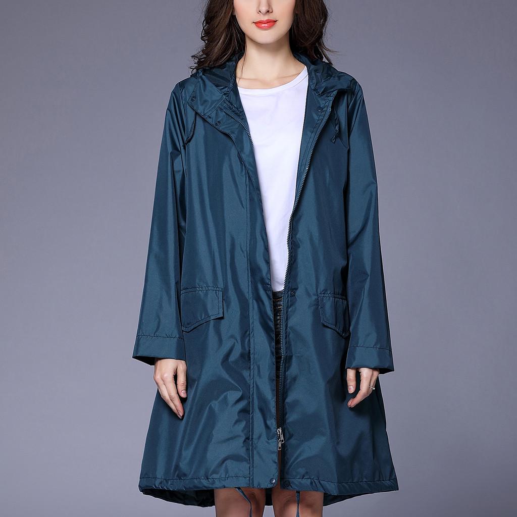 Women's Rain Jacket Outdoor Waterproof Windproof Coat Outwear