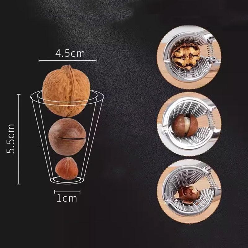 Multifunction Stainless Steel Nutcracker Opener & Peeler Kitchen Nutcracker Shell Clip Tool Clamp Plier Cracker