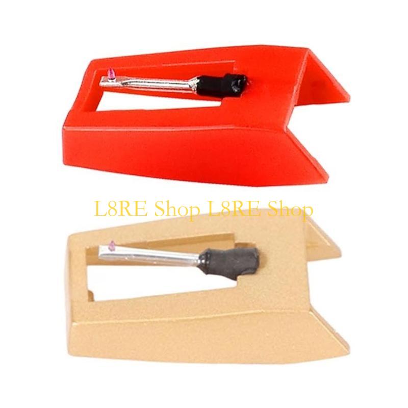 L8RE Record Player Essential Diamond Styluses Needle with Cleaning Brush Plastic Record Player Needle Replacement for Players