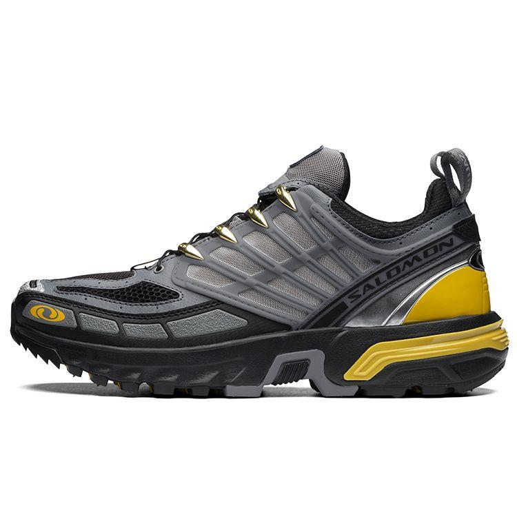 SALOMON Acs Pro Advanced Mesh Cushioning Non-Slip Durable Low-Top Hiking Shoes Unisex Hiking Shoes Gray 416392