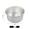 Aimanwu Anodized Aluminum Fixed-Bottom Cake Mold, 4-12 inch Sizes