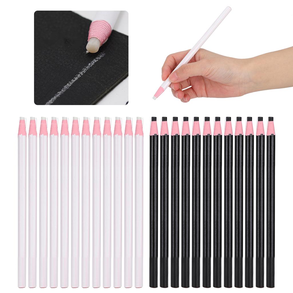 24Pcs Tailor Chalk Pens Line Drawing Clothing Glass Ceramic Furniture Marking Pencil