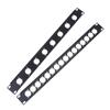 1U Rack Patch Metal Panel 4 8 12 16 Way Channel Flight Case Mount For Xlr Connecctor Speaker Jack Audio Cable Plug Socket